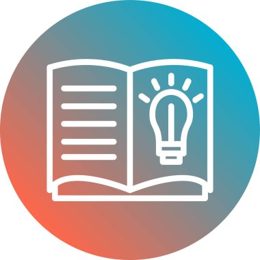 Kitap simgesinin vektör illüstrasyonu