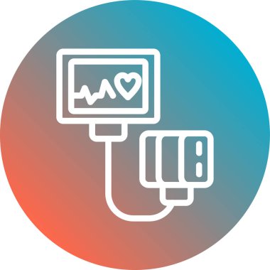 Kalp. Web simgesi basit illüstrasyon