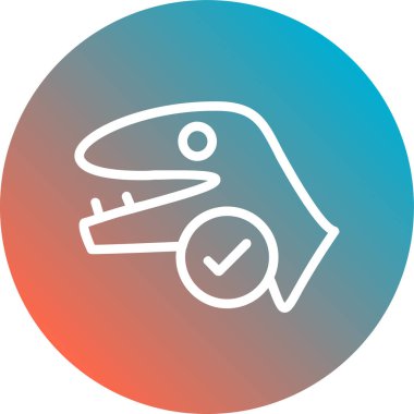 Kuş simgesinin vektör illüstrasyonu