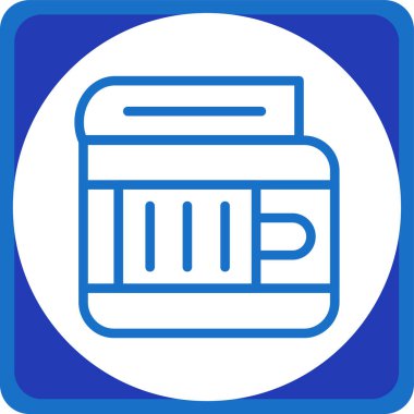 Kitap. Web simgesi basit illüstrasyon