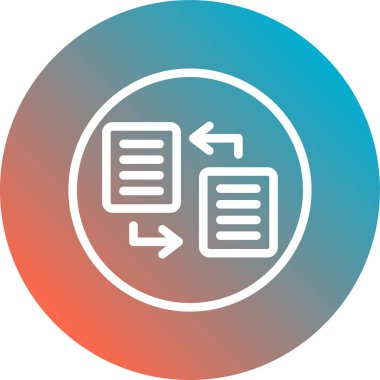 Soyut arkaplanda dosya simgesi izole edildi