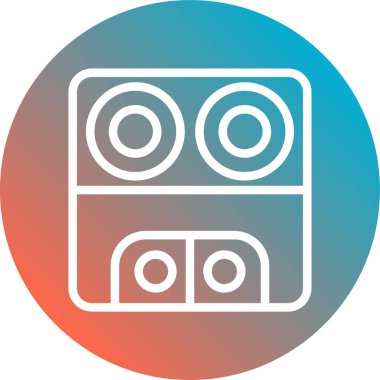 gaz tankı simgesi, vektör illüstrasyonu