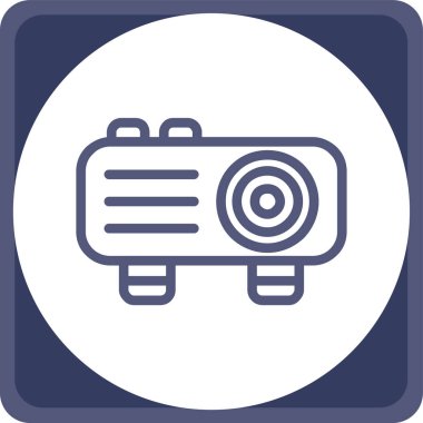 Kamera. Web simgesi basit illüstrasyon