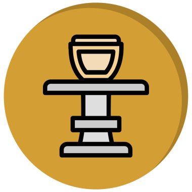 Kahve kupası. Web simgesi