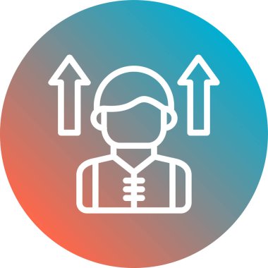 eşsiz kullanıcı profili vektör simgesi