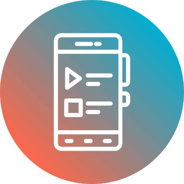 Uygulama modern simgesinin vektör illüstrasyonu