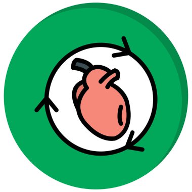 Kalbi olan bir golf topu.