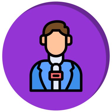 İş adamı simgesi vektör illüstrasyonu