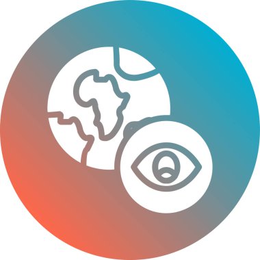 toprak küre simgesi, vektör illüstrasyonu