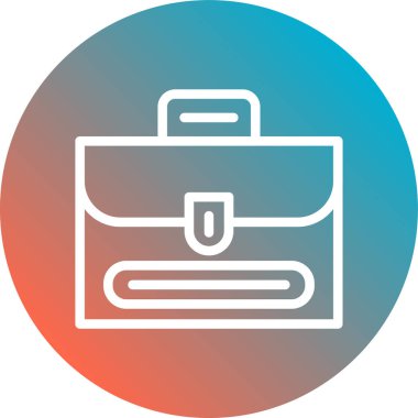 Çanta. Web simgesi basit illüstrasyon