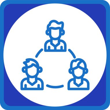 İnsan simgesinin vektör illüstrasyonu