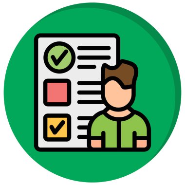 Bir belge simgesinin vektör illüstrasyonu