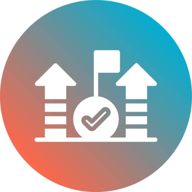 İş ve finans simgesinin vektör illüstrasyonu