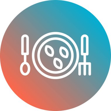 Gıda simgesinin vektör illüstrasyonu