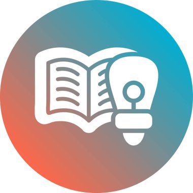 Kitap simgesinin vektör illüstrasyonu