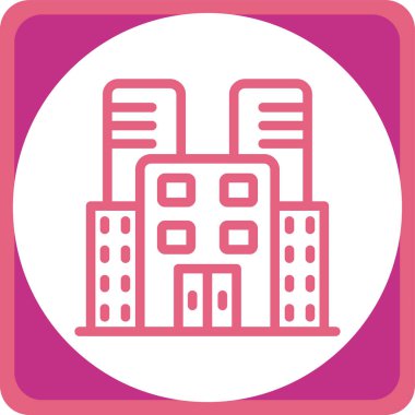 Fabrika simgesi vektör illüstrasyonu