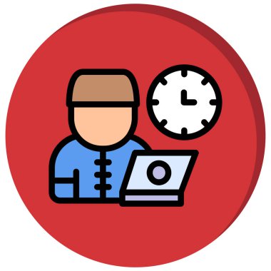 İş. Web simgesi basit illüstrasyon