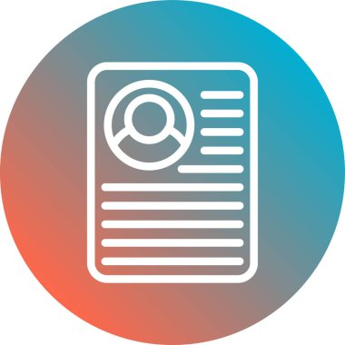 Vektör belgesi Simge illüstrasyonu