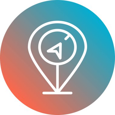 Konum simgesinin vektör illüstrasyonu