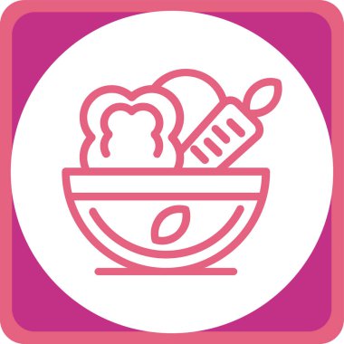 Gıda simgesinin vektör illüstrasyonu