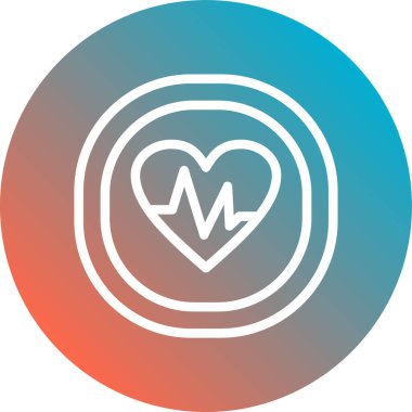 güzel tıbbi vektör çizgisi simgesi