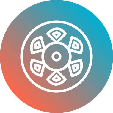 Güzel ve modern bir simgenin vektör çizimi