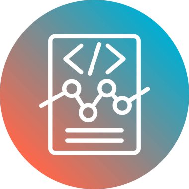 Soyut arkaplanda programlama simgesi izole edildi