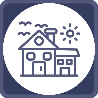 Evin vektör illüstrasyonu