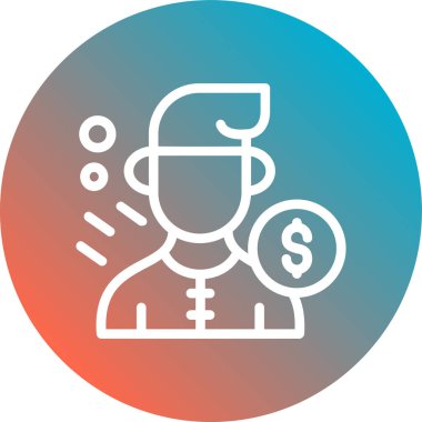 Dolar simgesi, vektör illüstrasyonu