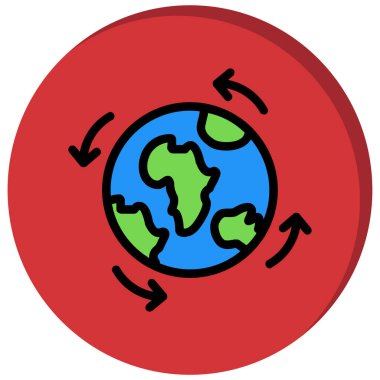 Toprak. Web simgesi basit tasarım