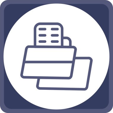 Kart. Web simgesi basit illüstrasyon