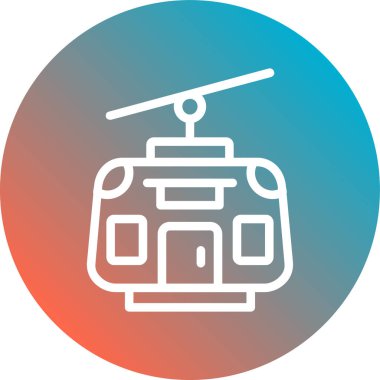 Soyut arkaplanda helikopter simgesi izole edildi