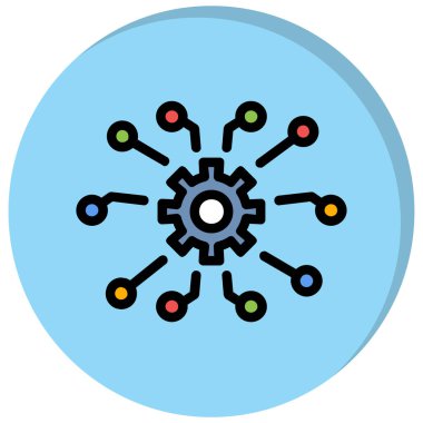 şebeke. Web simgesi basit illüstrasyon