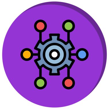 seo modern simgesinin vektör illüstrasyonu