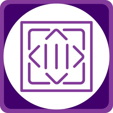 Mor simgenin vektör illüstrasyonu