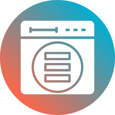 Modern simgenin vektör illüstrasyonu