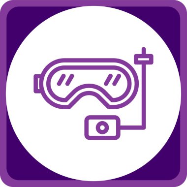 Gözlük simgesi vektör çizim