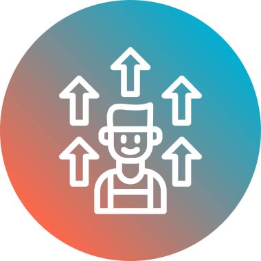 Benzersiz kullanıcı profili vektör simgesi