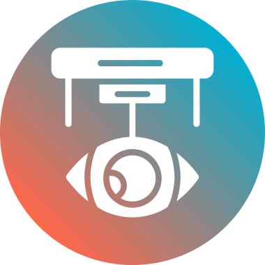 Benzersiz Kamera Vektörü Kabartma Simgesi