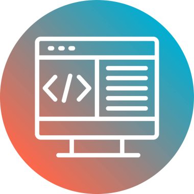 Web tarayıcı simgesi vektör illüstrasyonu