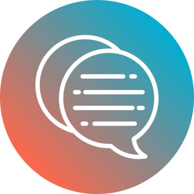 konuşma kabarcığı vektör çizimi