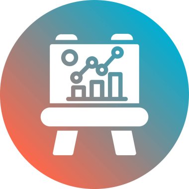 iş düz vektör simgesi