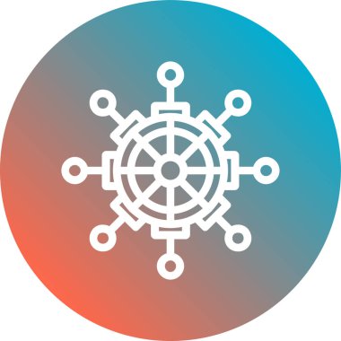 Modern simgenin vektör illüstrasyonu