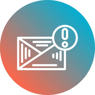 E- posta simgesi vektör illüstrasyonu