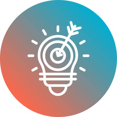 Ampul simgesinin vektör illüstrasyonu