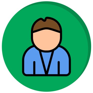 iş adamı simgesi vektör illüstrasyonu