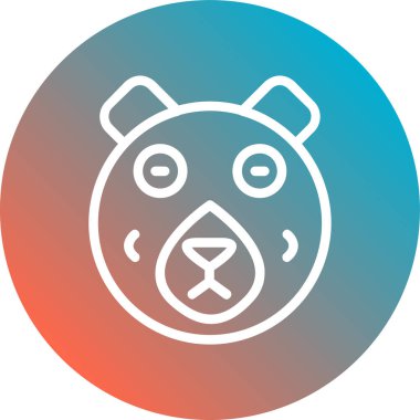 Ayı ikonunun vektör illüstrasyonu. güzel hayvan sembolü öğesi ayı simgesi, web sayfası için kullanılabilir