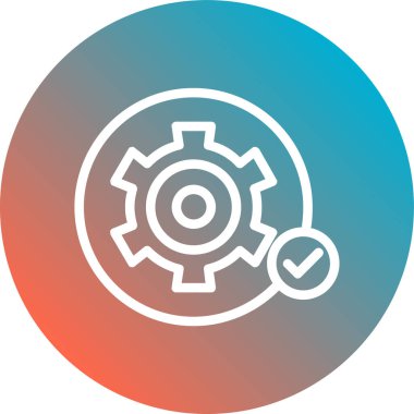 vektör ayarları düz biçim simgesi