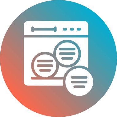 tarayıcı simgesi vektör illüstrasyonu