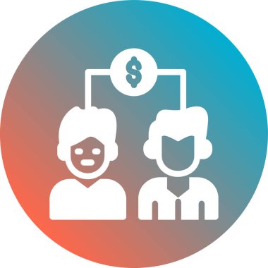 Müşteri hizmeti simgesi, basit vektör illüstrasyonu